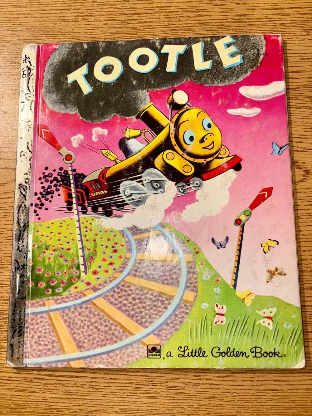 Tootle | Vintage 1945 Little Golden Book | Classic Train Story | Bold Illustrati